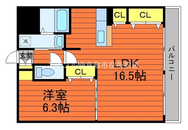 FORTUNA老松の物件間取画像